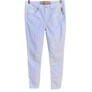 G by Giuliana Alice Through the Looking Glass White Heart Skinny Jeans Size 6